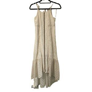 Jolt Womens Lace Beaded Hi Low Midi Dress Hippie Boho Festival XSmall